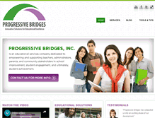 Tablet Screenshot of progressivebridges.com
